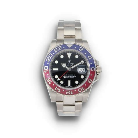 rolex gmt witgoud blauwe plaat|Buy and Sell Pre Owned Luxury Watches .